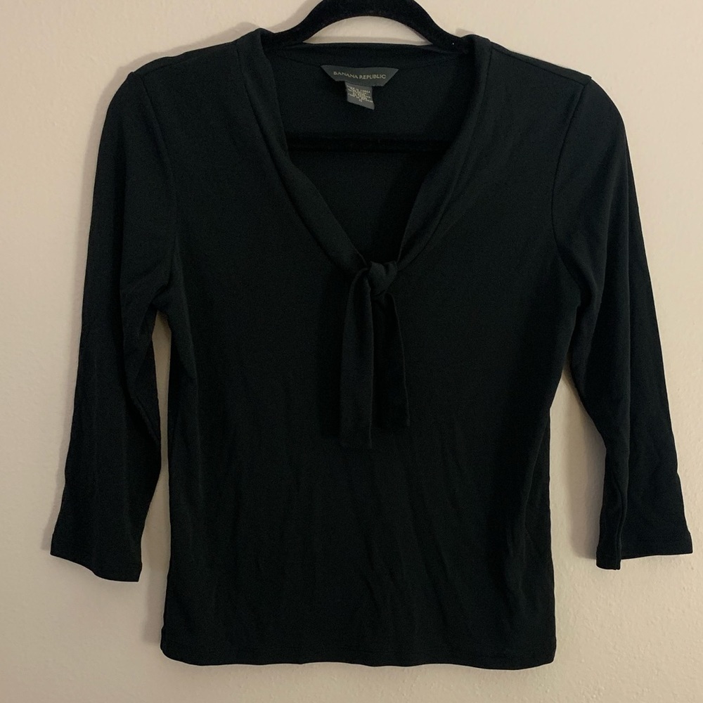 Banana Republic Black Dressy Top